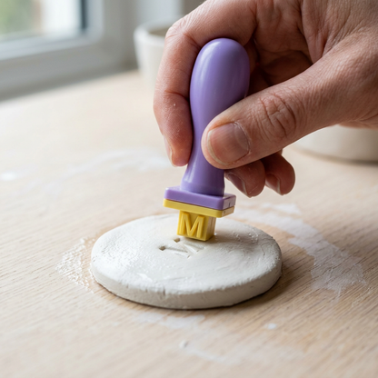 Clay Letter Stamp Set